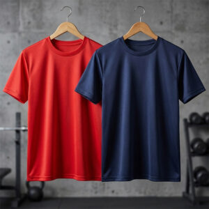 Ketex Round Neck Men's Polyester Blend Dri Fit T-Shirts (Pack of 2)