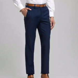Men’s Navy Blue Cotton Trousers