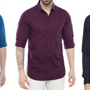Men’s Casual Multicolor Shirt Combo – Pack of 3