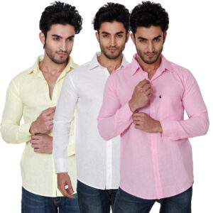 Men’s Casual Multicolour Shirts Combo (Pack of 3)