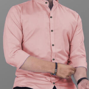 Men’s Peach Slim Fit Shirt