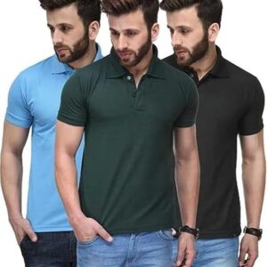 Pack of 3 Polo Neck Tshirt for Mens