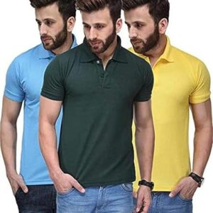 Pack of 3 Polo Neck Tshirt for Mens