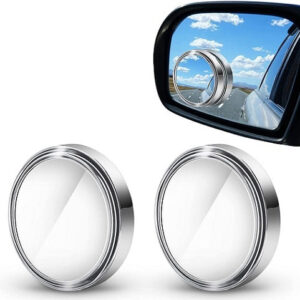 Carvito Blind Spot Mirrors, 2 Inch Round Hd Glass Convex 360° Wide Angle Side Rear View Mirror for Cars