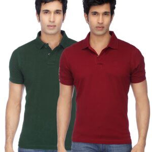 Ketex Cotton Blend Half Sleeves Polo Tshirt (Pack of 2)