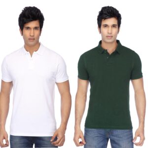 Ketex Cotton Blend Half Sleeves Polo Tshirt (Pack of 2)
