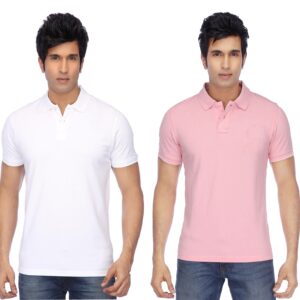 Ketex Cotton Blend Half Sleeves Polo Tshirt (Pack of 2)