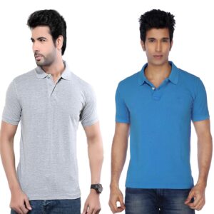 Ketex Cotton Blend Half Sleeves Polo Tshirt (Pack of 2)