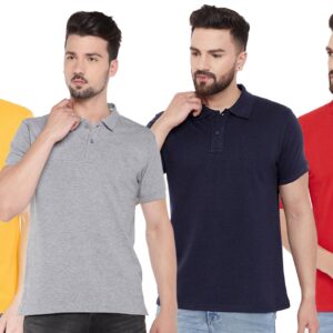 Ketex Cotton Blend Half Sleeves Polo Tshirt (Pack of 4)