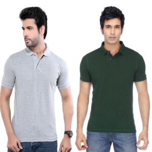 Ketex Cotton Blend Half Sleeves Polo Tshirt (Pack of 2)