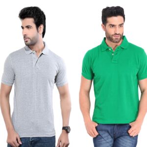 Ketex Cotton Blend Half Sleeves Polo Tshirt (Pack of 2)