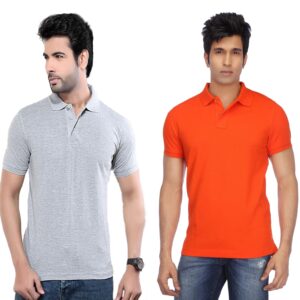 Ketex Cotton Blend Half Sleeves Polo Tshirt (Pack of 2)