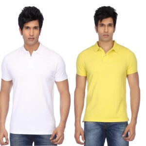 Ketex Cotton Blend Half Sleeves Polo Tshirt (Pack of 2)