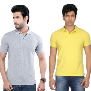 Ketex Cotton Blend Half Sleeves Polo Tshirt (Pack of 2)