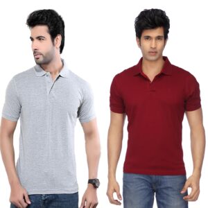 Ketex Cotton Blend Half Sleeves Polo Tshirt (Pack of 2)