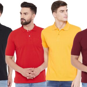 Ketex Cotton Blend Half Sleeves Polo Tshirt (Pack of 4)