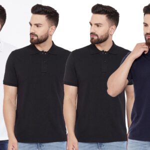 Ketex Cotton Blend Half Sleeves Polo Tshirt (Pack of 4)