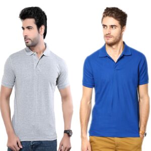 Men’s Comfort Cotton Polo T-Shirt Set (Pack of 2)