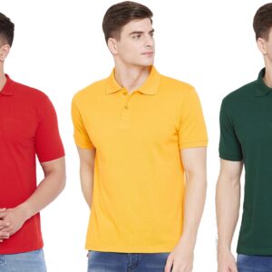 Ketex Cotton Blend Half Sleeves Polo Tshirt (Pack of 3)