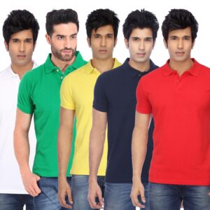 Ketex Cotton Blend Half Sleeves Polo Tshirt (Pack of 5)