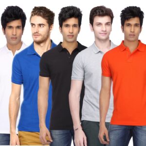 Ketex Cotton Blend Half Sleeves Polo Tshirt (Pack of 5)