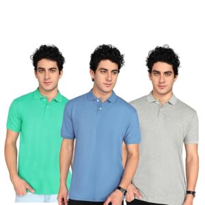 Pack of 3 Polo Neck T-Shirts