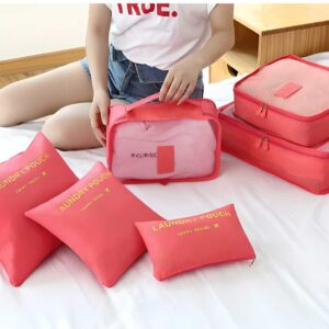 Set of 6 Packing Cube Set for Travel