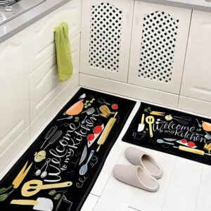 Kitchen Floor Mat & Runner with Anti Skid Backing