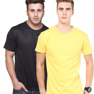 Ketex Round Neck Men's Polyester Blend Dri Fit T-Shirts (Pack of 2)