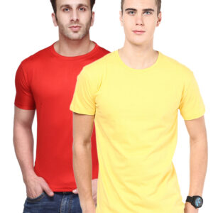 Ketex Round Neck Men's Polyester Blend Dri Fit T-Shirts (Pack of 2)