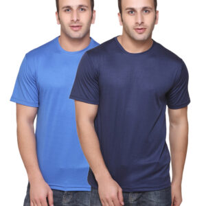 Ketex Round Neck Men's Polyester Blend Dri Fit T-Shirts (Pack of 2)