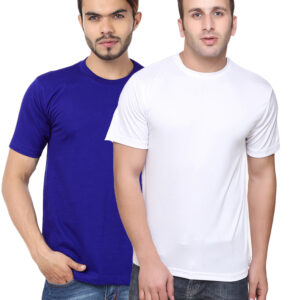 Ketex Round Neck Men's Polyester Blend Dri Fit T-Shirts (Pack of 2)