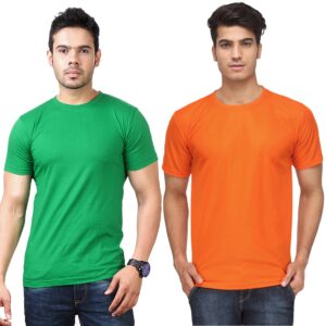 Ketex Round Neck Men's Polyester Blend Dri Fit T-Shirts (Pack of 2)
