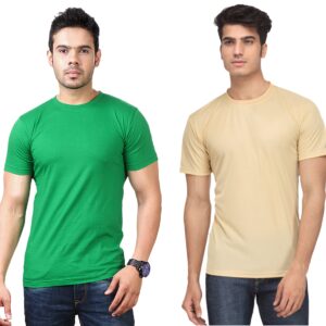 Ketex Round Neck Men's Polyester Blend Dri Fit T-Shirts (Pack of 2)
