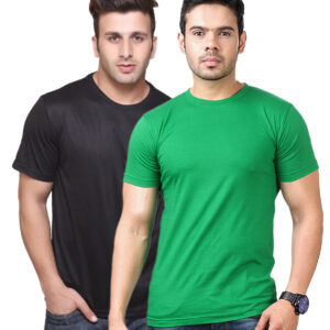 Ketex Round Neck Men's Polyester Blend Dri Fit T-Shirts (Pack of 2)