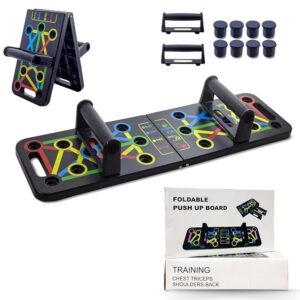 Premium 15 In 1 Pushup Board: Gym Equipment for Home Workout, Versatile Pushup Stand, Ideal Home Gym Equipment for Strength Training and Fitness, Durable and Ergonomic Design (Black)