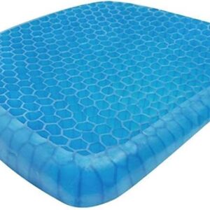 Egg Gel Seat Cushion Ergonomic Breathable Design Pressure Relief Sitter Tailbone Pain Sciatica Pain Back Pain Silicon Seater Cushion Chair Pad with Non-Slip Cover for Home (Pack of 1)