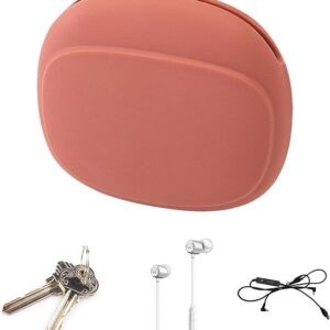 Silicone Headphone Organizer - Portable Earbud Case Data Cable Storage Case