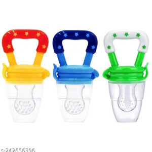 Nibbler for Babies | Pacifier for Newborn Baby | Silicone Fruit & Juice Feeder with Cover Pack of 2