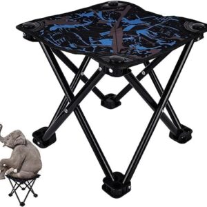 Folding Outdoor Portable Stool, Lightweight Chair Heavy Duty Camping Fishing Hiking Picnic Garden BBQ Chair Easy to Carry