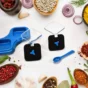 Dining Table Stand 2 Pcs Pickle Jar Spice Tray Spoons Virgin Plastic Kitchen Storage Container Serving Salt Pepper Sauces Chutney Masala Mukhwas, Aachar ( default, Standard ).