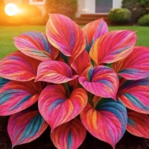 Rare Multicolor Hosta Seed + 100 Grams Organic Potmix Free