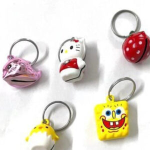 ABS Plastic Cat Coller Charm (Multicolor, Pack of 5)