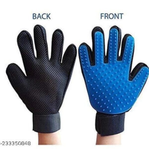 Silicone Cleaning Glove Brush for Pet (Multicolor, Set of 1)