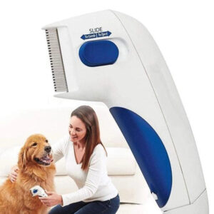ABS Plastic Electric Flea Comb (Multicolor)