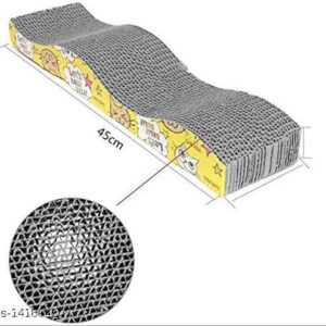 Scratcher Board with a Curved Wave Design for Pet (Multicolor)