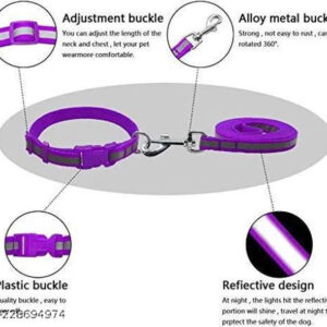 Neck Collar Belt for Pet (Multicolor, S)