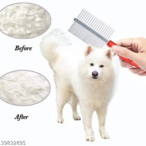 Stainless Steel Double Sided Flea Comb (Multicolor)
