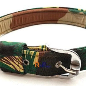 Nylon Army Print Coller Neck Belt for Dog (Multicolor, 1.25 inches)