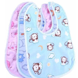 Cotton Bib for Baby (Multicolor, Pack of 3)